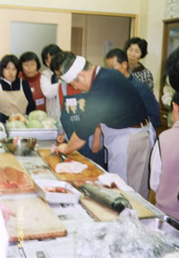 鮭を捌く（さばく）体験